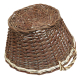 Erntekorb, Holzkorb, Tragekorb, Gartenkorb, Weide Korb (D:45cm)