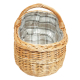 Einkaufskorb Handkorb Weide Korb gefüttert (48x32x24/36)