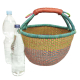 Afrikanische Korbtasche, robuste Tasche aus Steppengras (D:37)