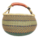 Afrikanische Korbtasche, robuste Tasche aus Steppengras (D:36)