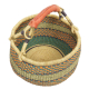Afrikanische Korbtasche, robuste Tasche aus Steppengras (D:36)
