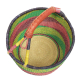 Afrikanische Korbtasche, robuste Tasche aus Steppengras (D:38)