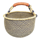 Afrikanische Korbtasche, robuste Tasche aus Steppengras (D:40)