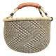 Afrikanische Korbtasche, robuste Tasche aus Steppengras (D:40)