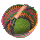 Afrikanische Korbtasche, robuste Tasche aus Steppengras (D:38)