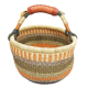 Afrikanische Korbtasche, robuste Tasche aus Steppengras (D:38)