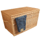 Korbtruhe aus Weide ungefüttert, Korb Truhe (80x49x47)