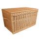 Korbtruhe aus Weide ungefüttert, Korb Truhe (80x49x47)