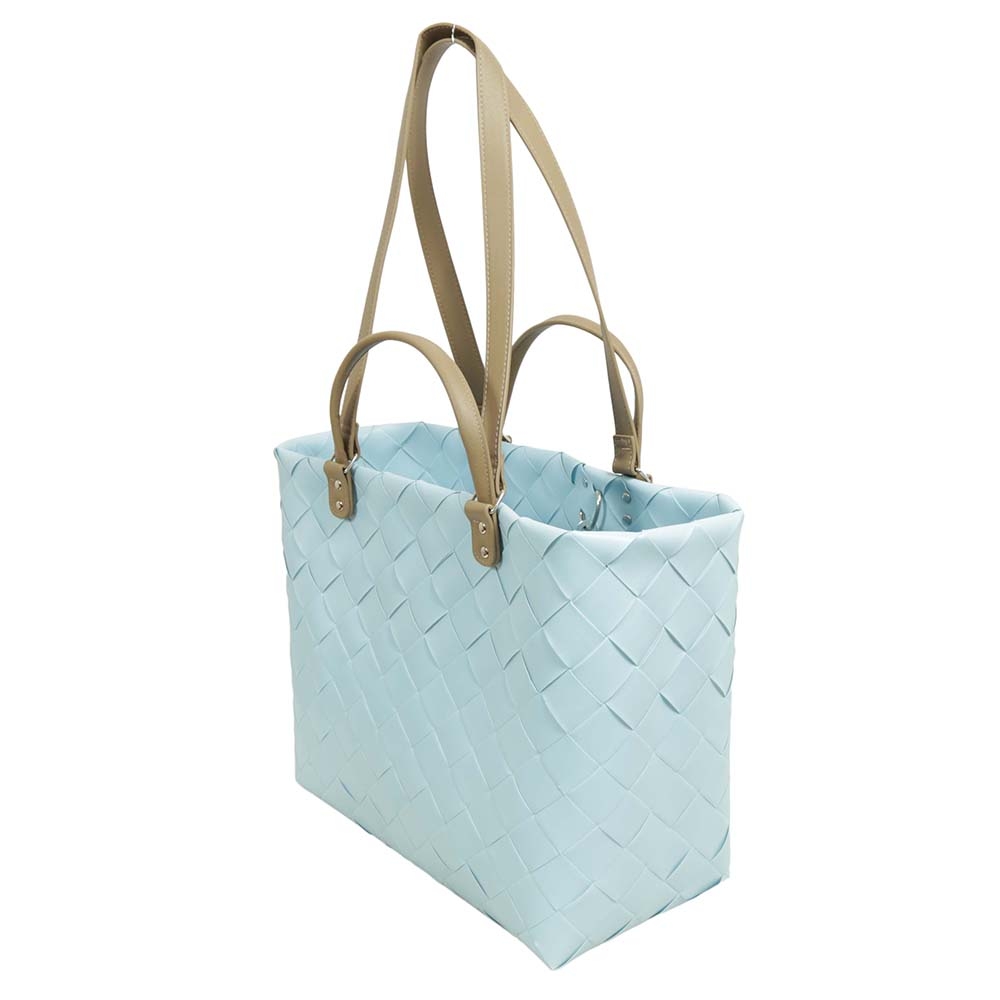 Kunststofftasche moderne Tasche aus Kunststoff mit Kombihenkel (45x20x33)