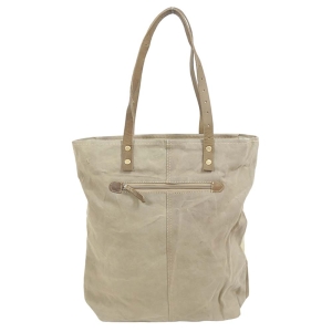 Schultertasche, Canvas-Tasche, Handtasche Tasche aus Canvas und Leder (40x10x40)