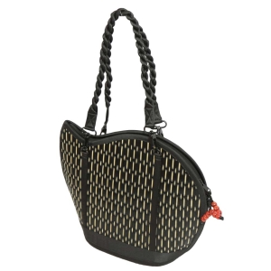 Schultertasche, amicaso Seidengrastasche, Handtasche Tasche aus Seidengras (40x15x30/56)