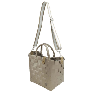 Kunststofftasche moderne Tasche aus Kunststoff mit Kombihenkel (35x18x27)