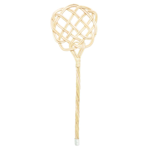 Teppichklopfer aus Rattan 2-fädig (L:75cm)