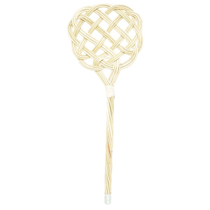 Teppichklopfer aus Rattan 3-fädig (L:75cm)