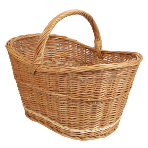 Einkaufskorb Handkorb Weide Korb ungefüttert sehr groß (53x36x25/42)