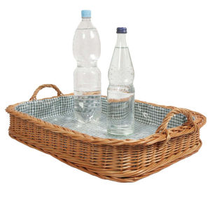 Korbtablett, Tablett aus Weide, Trage - Korb - Tablett (54x38x8/13)