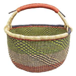 Afrikanische Korbtasche, robuste Tasche aus Steppengras (D:44)