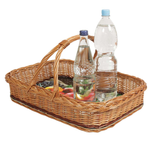 Tablett aus Weide, Trage - Korb - Tablett (50x35x10/26)