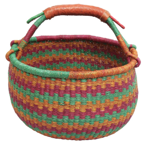 Afrikanische Korbtasche, robuste Tasche aus Steppengras (D:42)