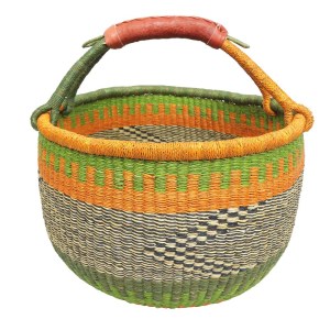 Afrikanische Korbtasche, robuste Tasche aus Steppengras (D:43)