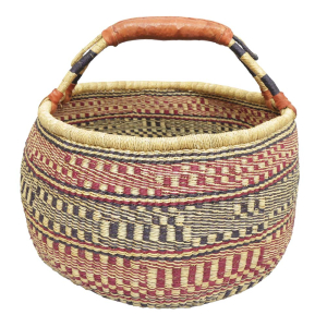 Afrikanische Korbtasche, robuste Tasche aus Steppengras (D:43)