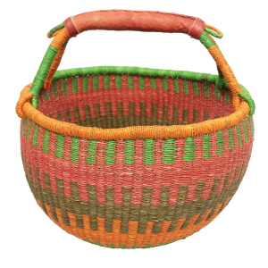 Afrikanische Korbtasche, robuste Tasche aus Steppengras (D:41)
