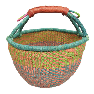 Afrikanische Korbtasche, robuste Tasche aus Steppengras (D:37)