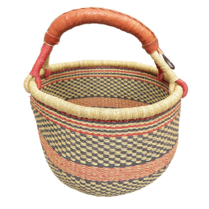 Afrikanische Korbtasche, robuste Tasche aus Steppengras (D:38)