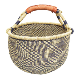 Afrikanische Korbtasche, robuste Tasche aus Steppengras (D:40)